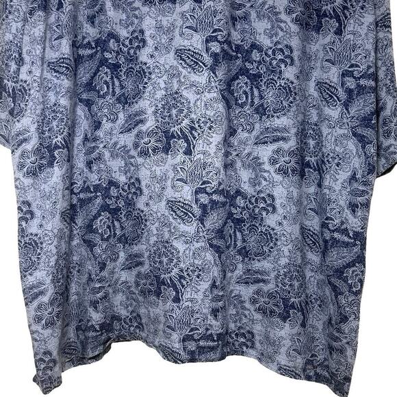 Wrangler Men’s Coconut Cowboy Snap Button Camp Shirt Blue Size XXL TTG - Picture 9 of 10